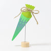 School Cone Neon Green | Decorative Figure